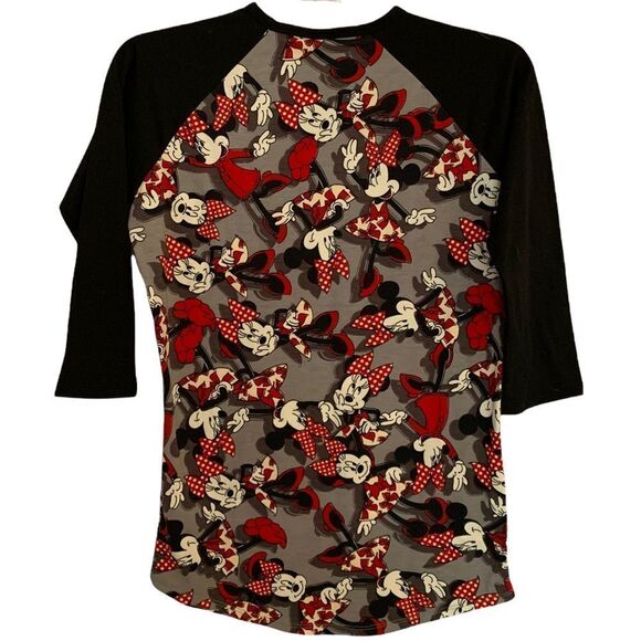LulaRoe Disney Mini Mouse 3/4 Sleeves Top - Picture 2 of 7